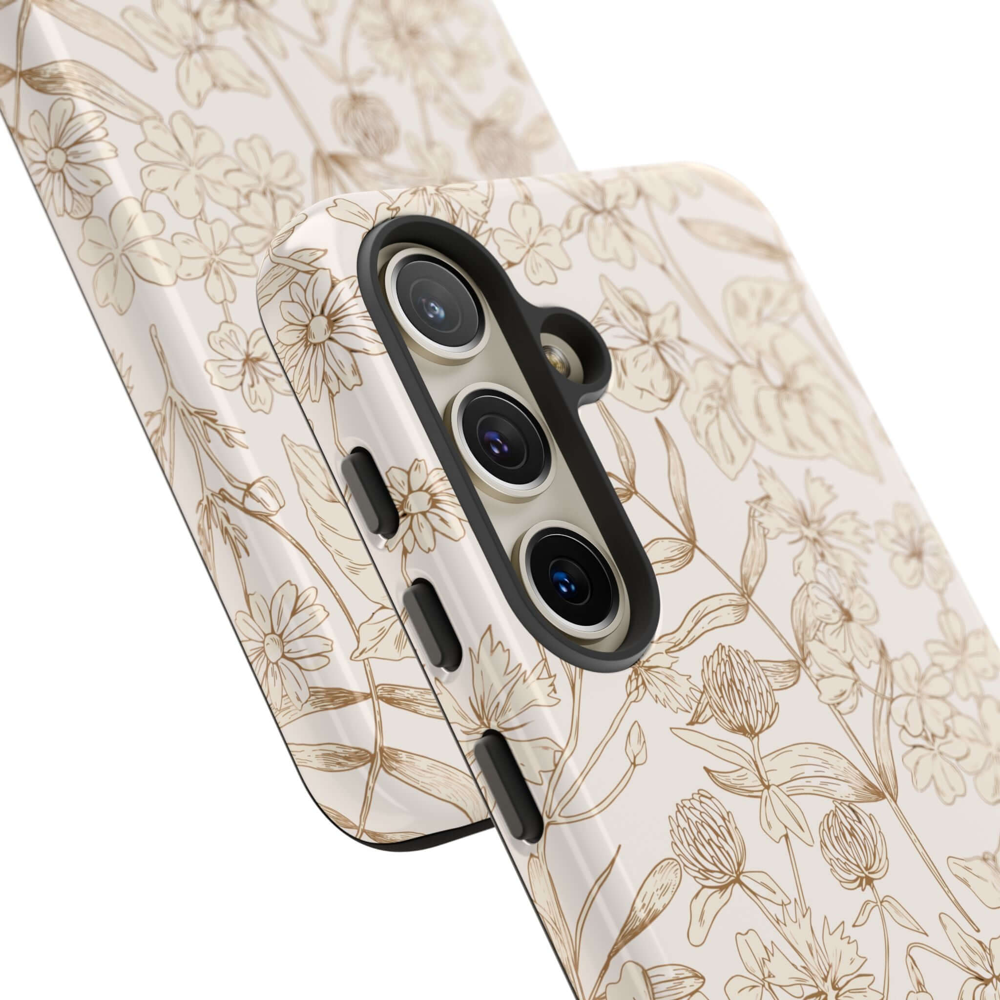 Beige Gardens | Tan Floral Case