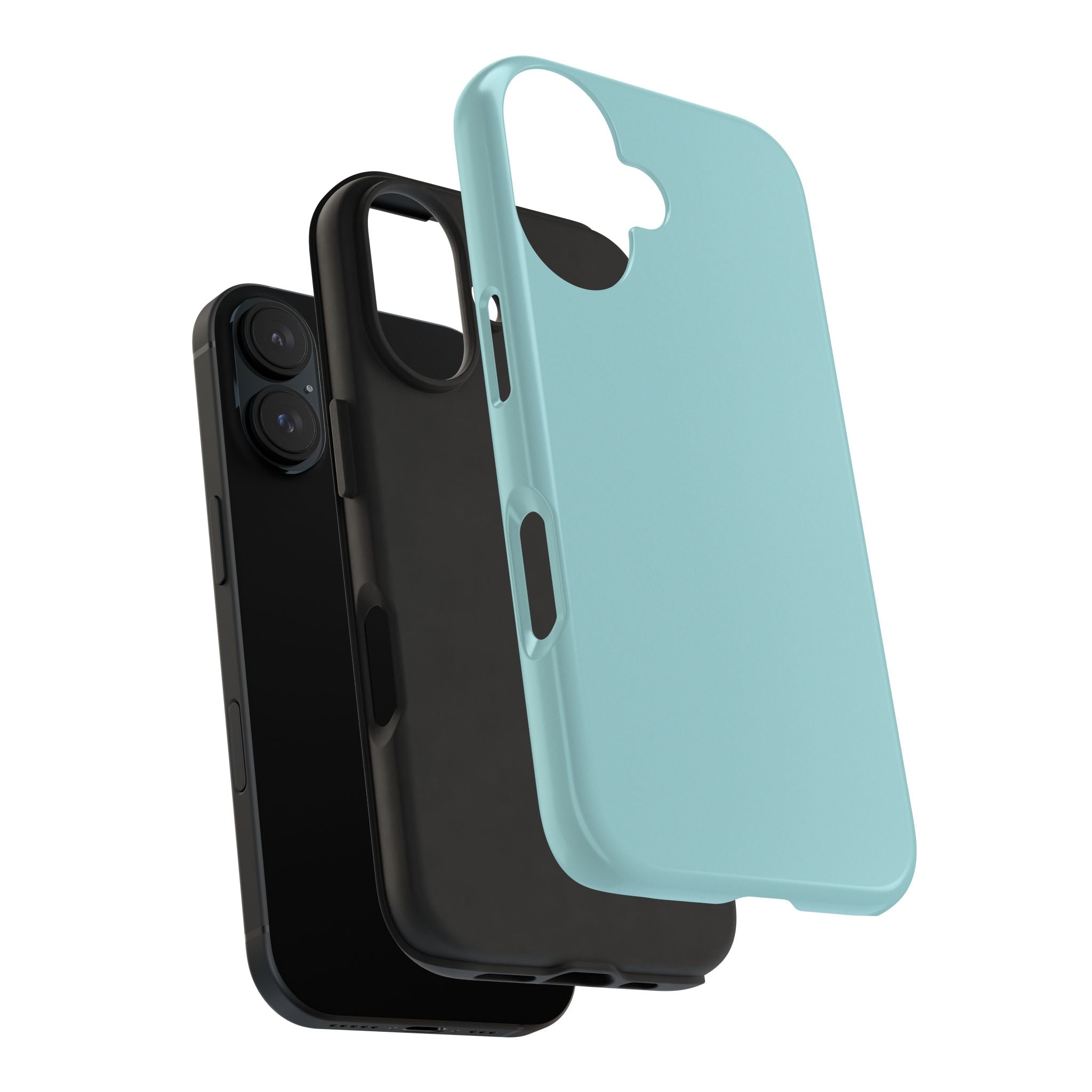 Minty Green solid teal phone case for iPhone 16, stylish and protective cute phone cover. Perfect accessory for your smartphone.