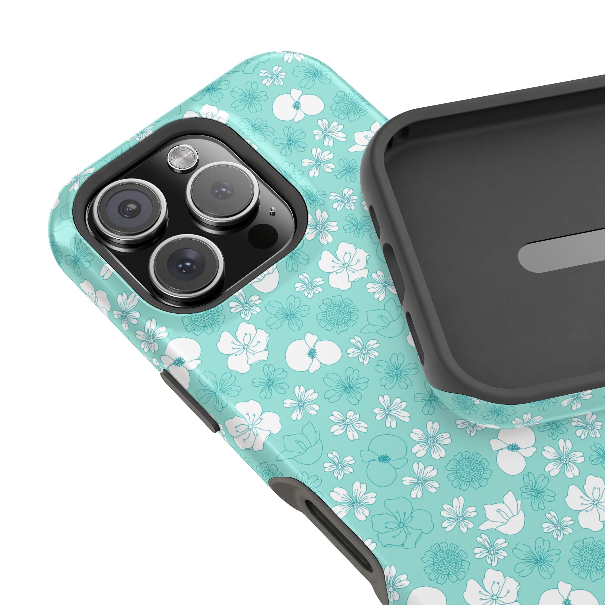 Floral Frost | Teal Floral Case