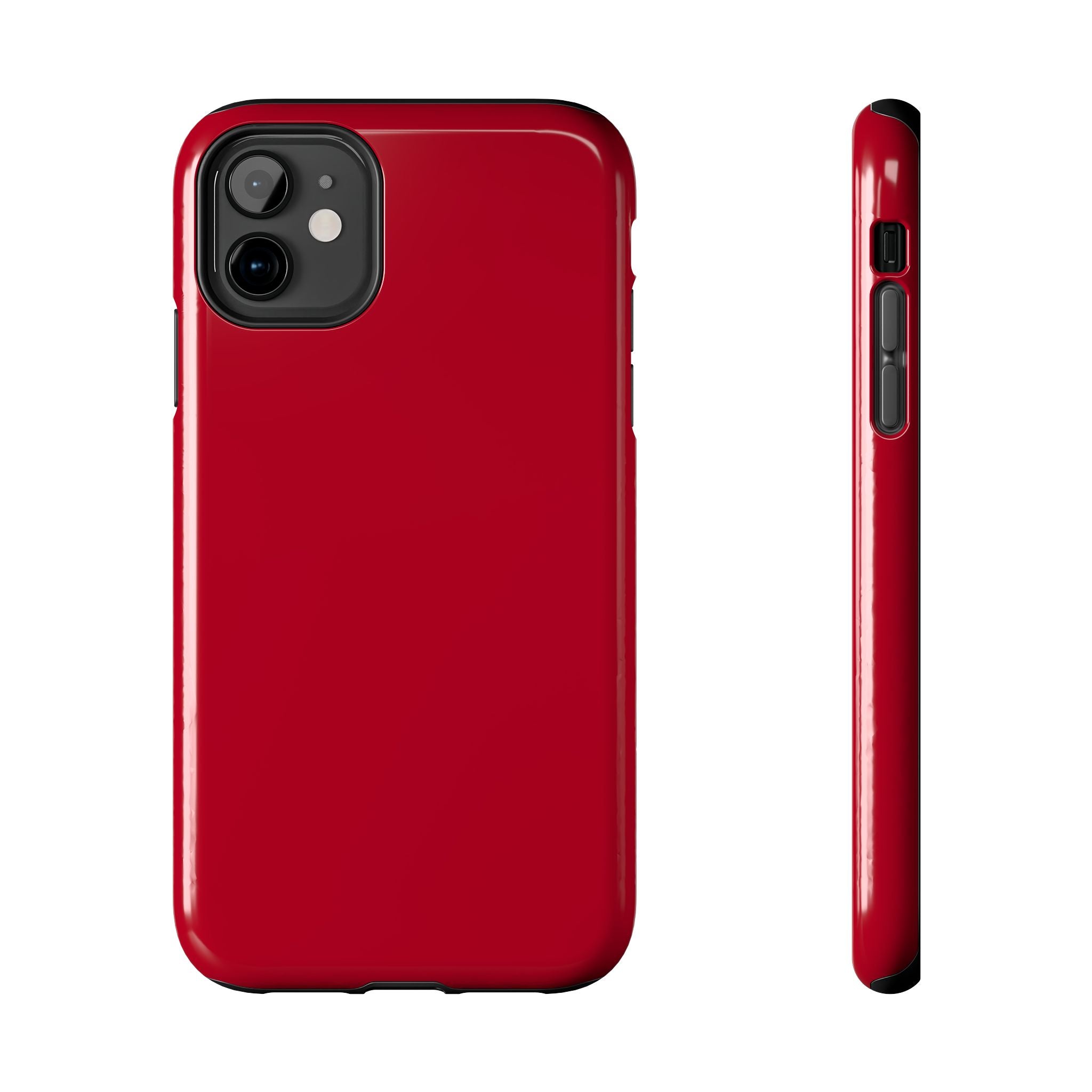 Solid red Candy Apple iPhone case, cute phone cover offering stylish protection, compatible with iPhone 16.