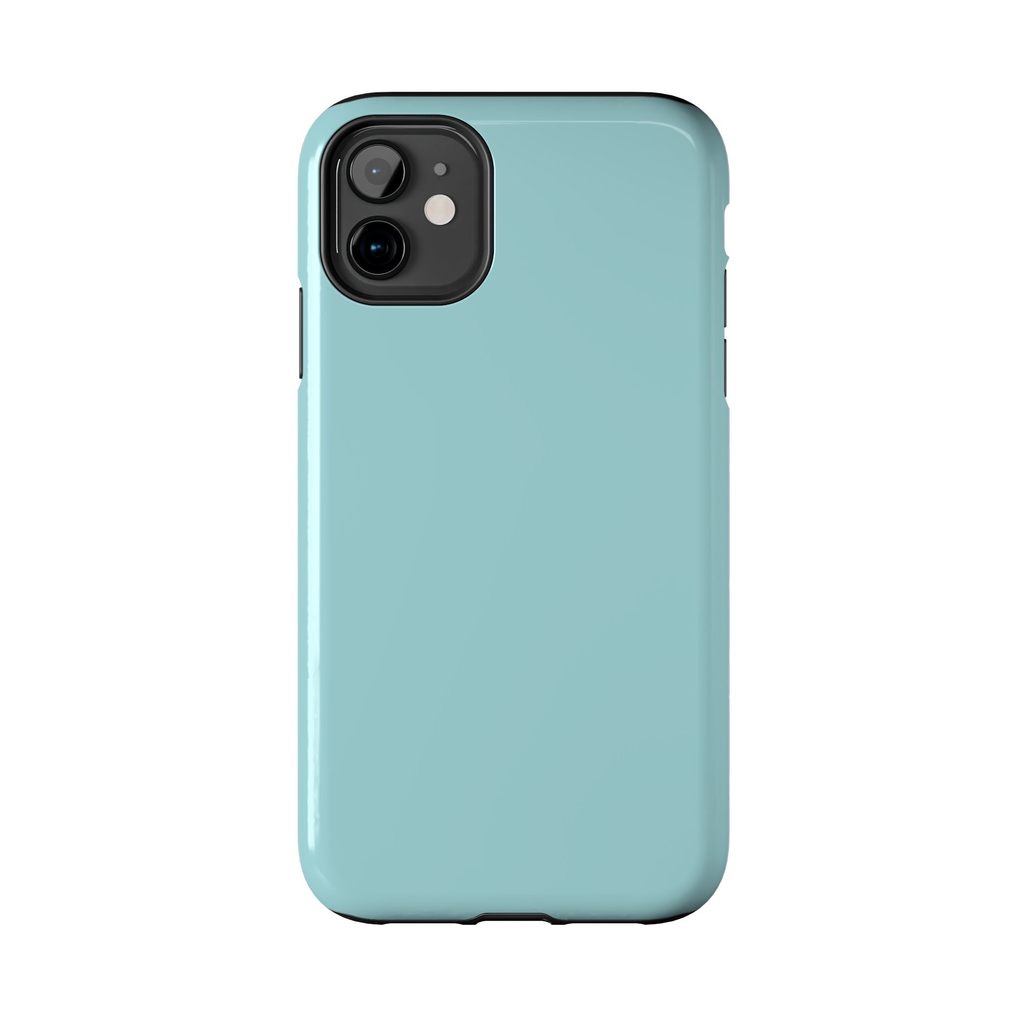 Solid teal phone case for iPhone 16, cute and stylish Minty Green cover offering protection.