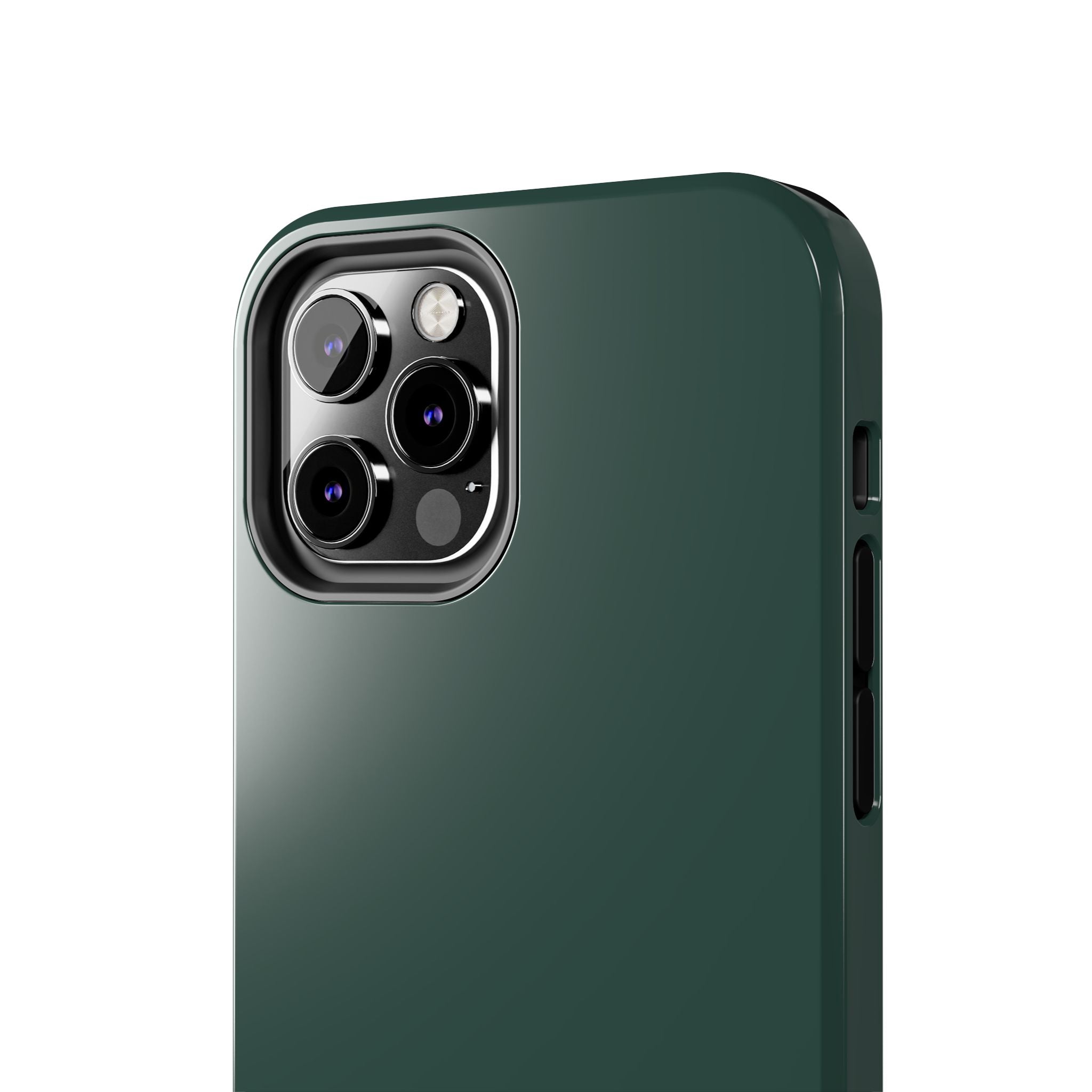 Solid green iPhone 16 case, cute phone cover for protection and style, Evergreen design.