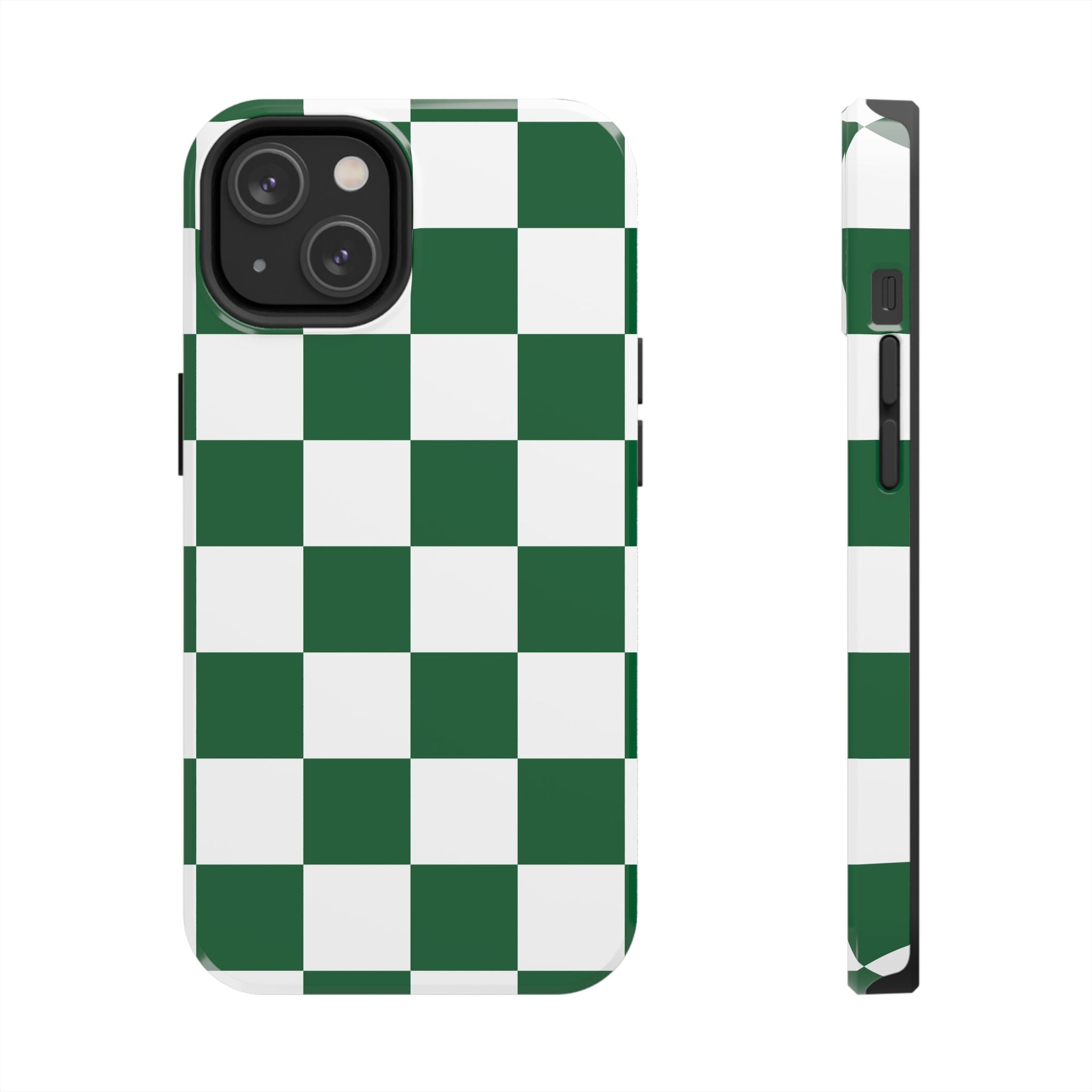 Effortlessly Chic | Green Checkered Case