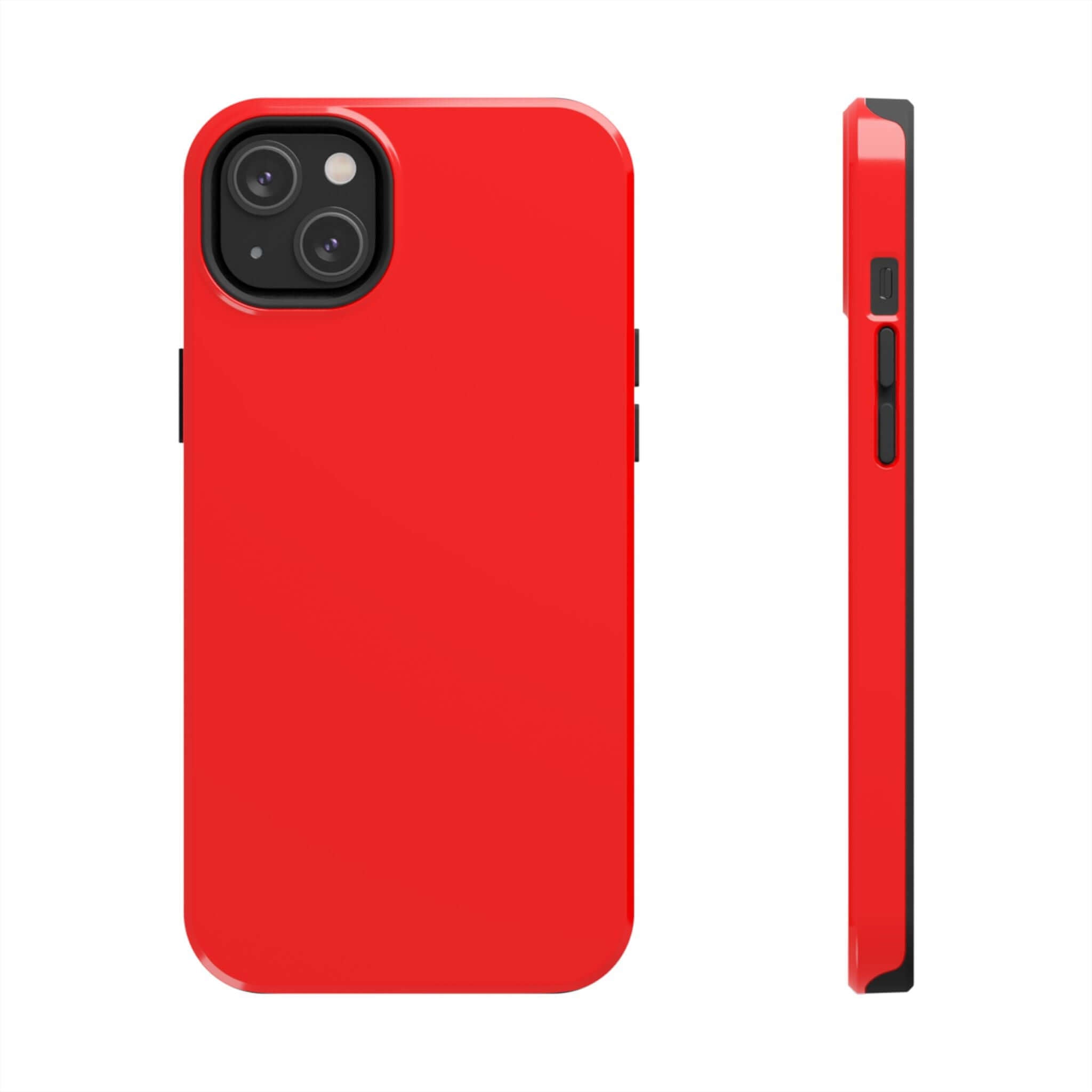 Neon red iPhone case available on cute case website with free shipping, showcasing sleek design and functionality for cutest phone protection.