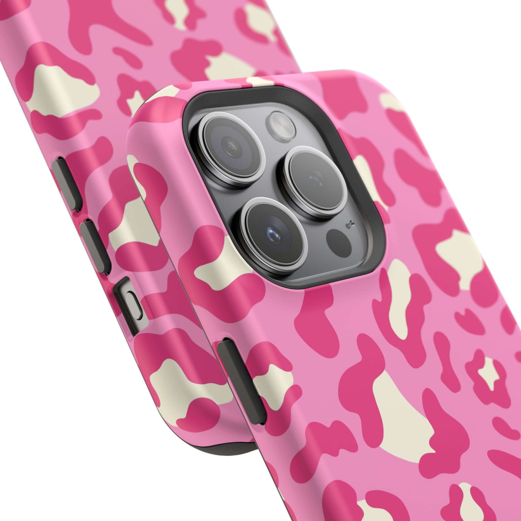 Pink Cheetah MagSafe Case for iPhone 14 Pro Max