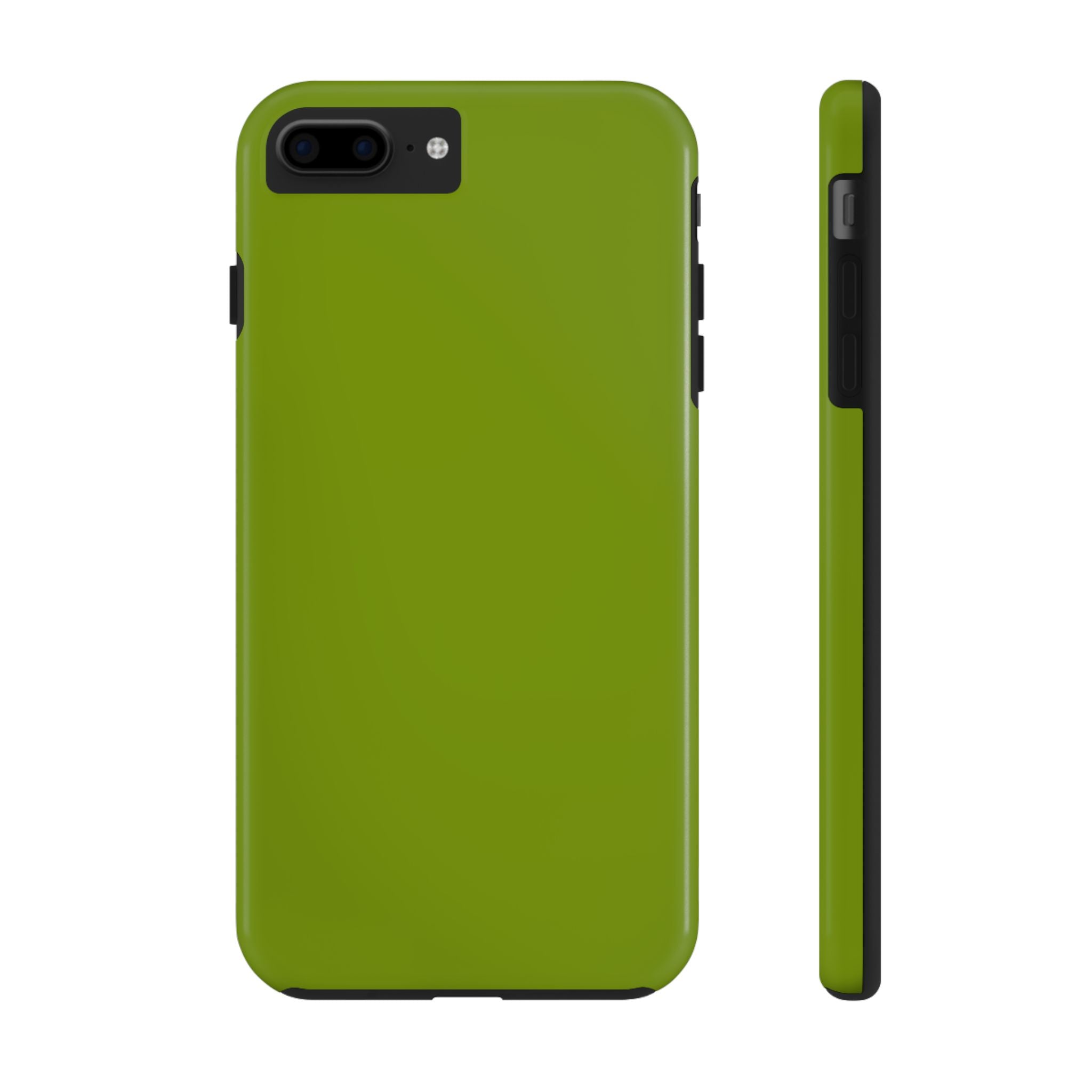 Solid green Matcha Tea iPhone case, protective and cute phone case for iPhone, sleek design, floral iPhone case inspiration.