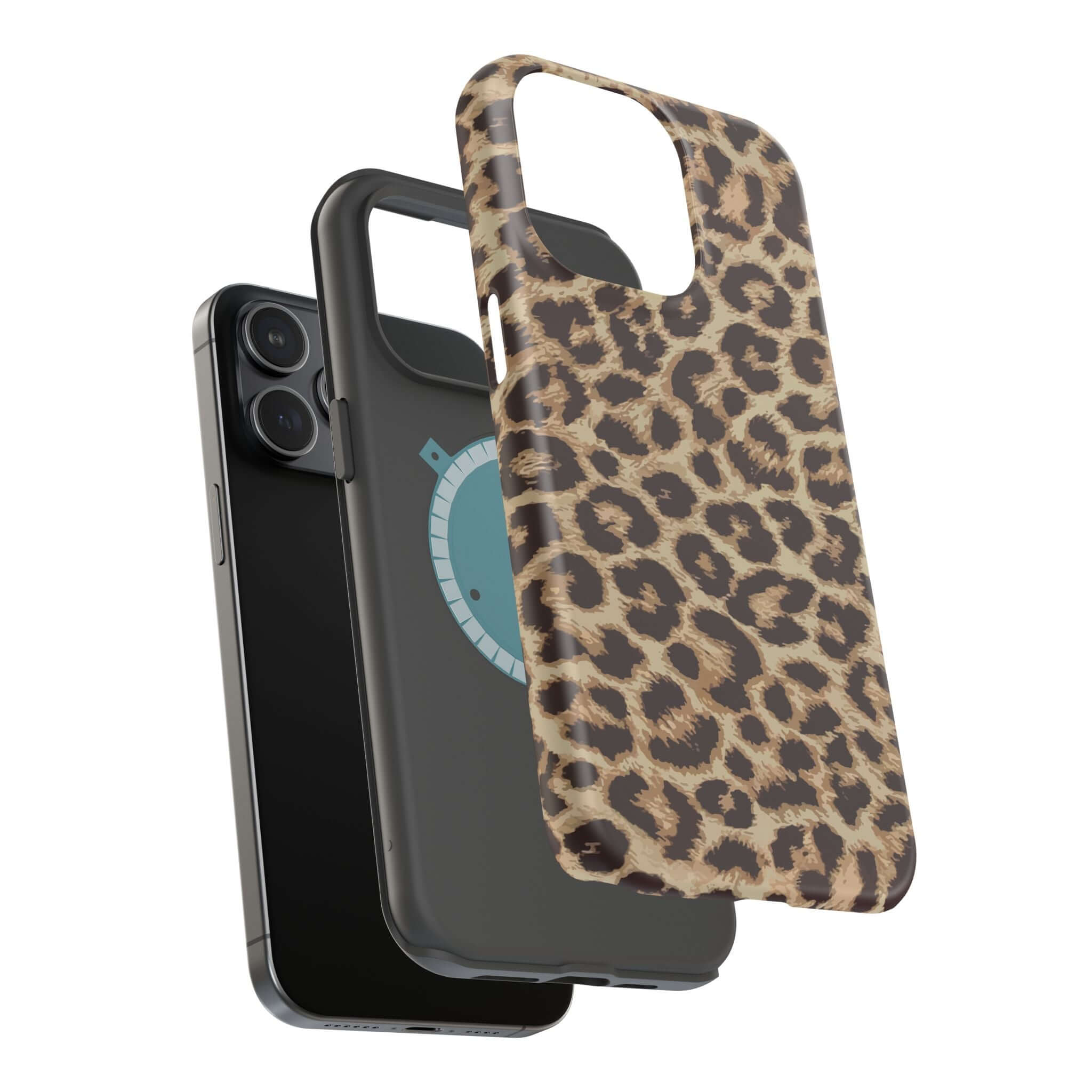 Stylish Savannah Rush Cheetah Case with bold animal print for iPhone 16 featuring a cute MagSafe design and phone protection.