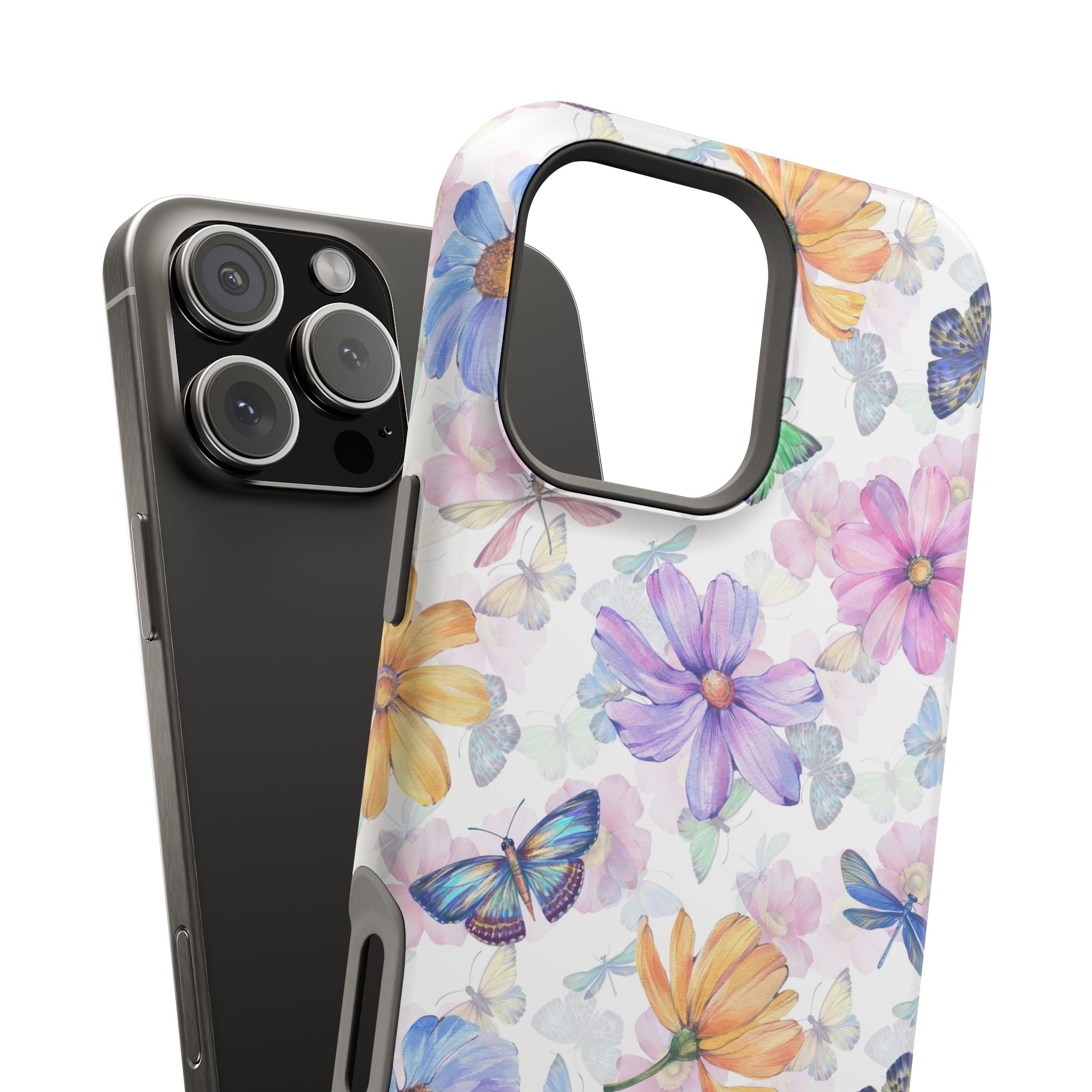 Fluttering Blooms | Watercolor Butterfly Case