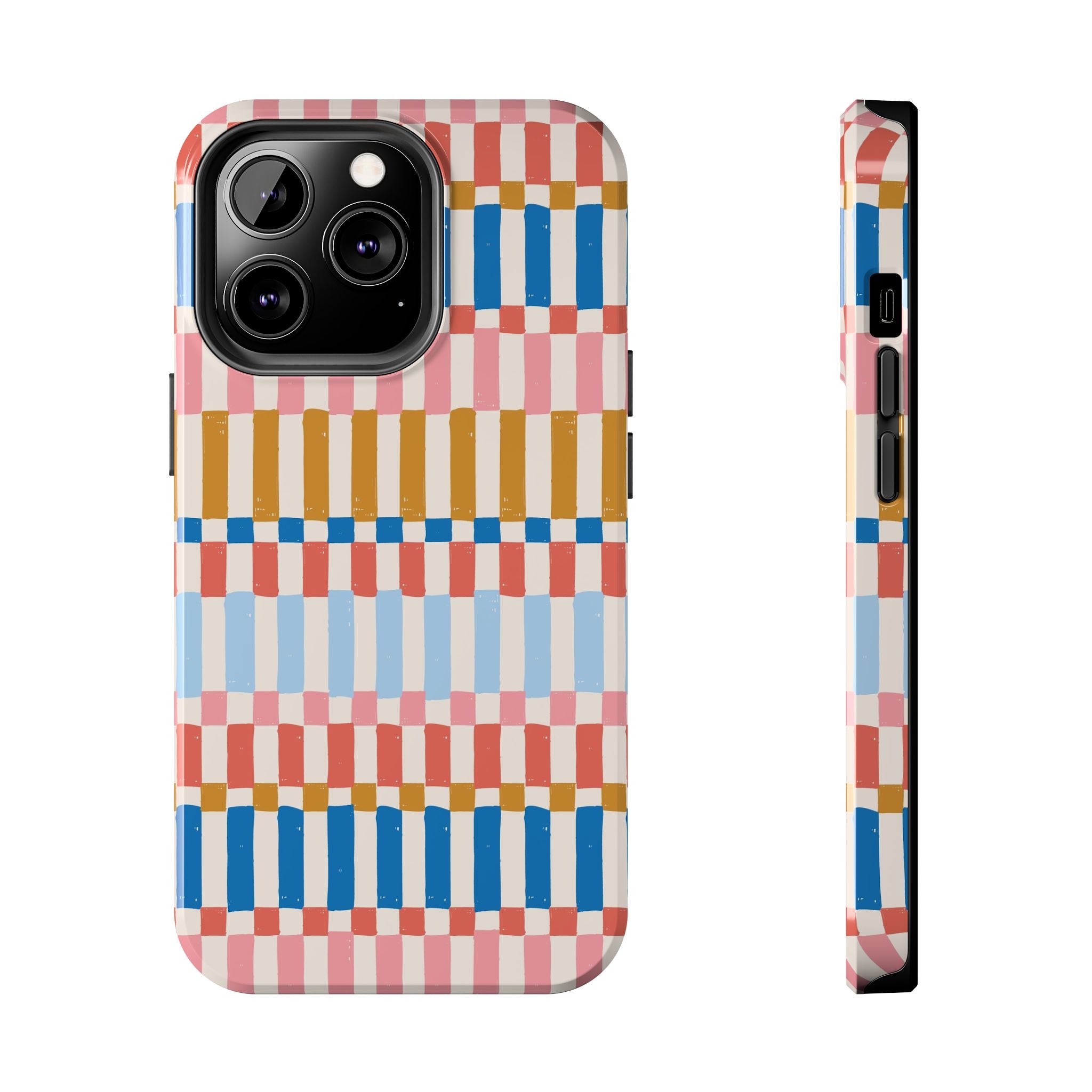 Colorwave Stripes vintage iPhone case with vibrant colorful stripes - cute iPhone cases, iPhone case cover, phone case phone, i phone case.