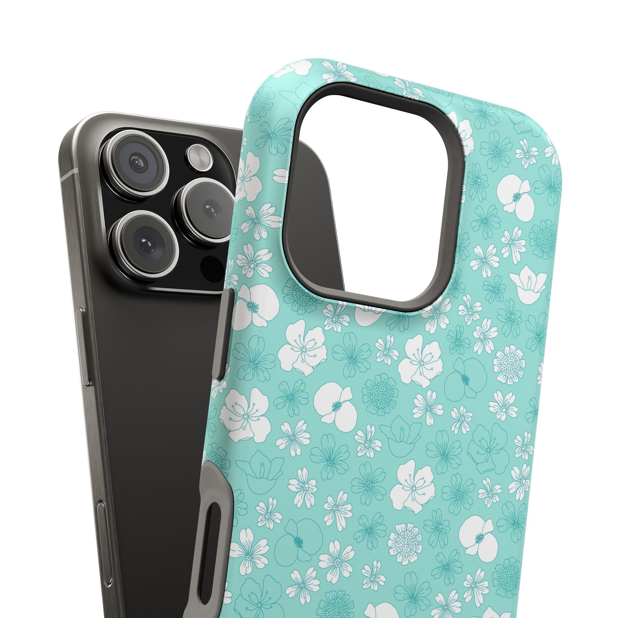 Floral Frost | Teal Floral Case