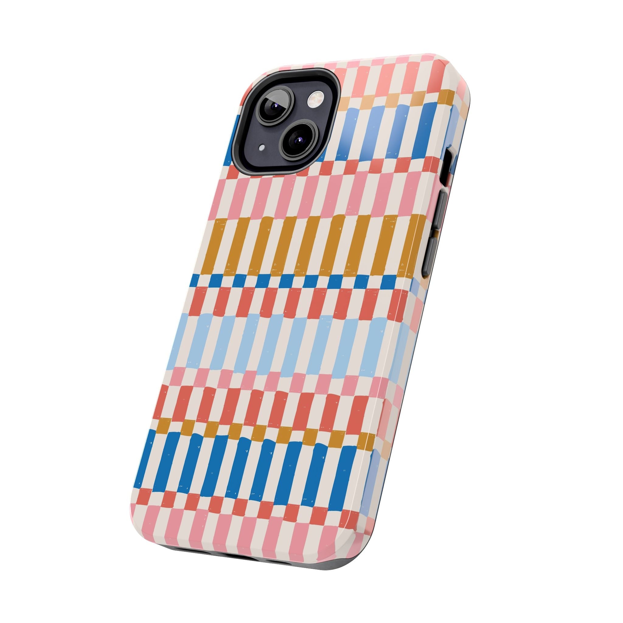 Cute Colorwave Stripes vintage iPhone case with colorful and vibrant stripes for stylish protection - iPhone case cover, i phone case.