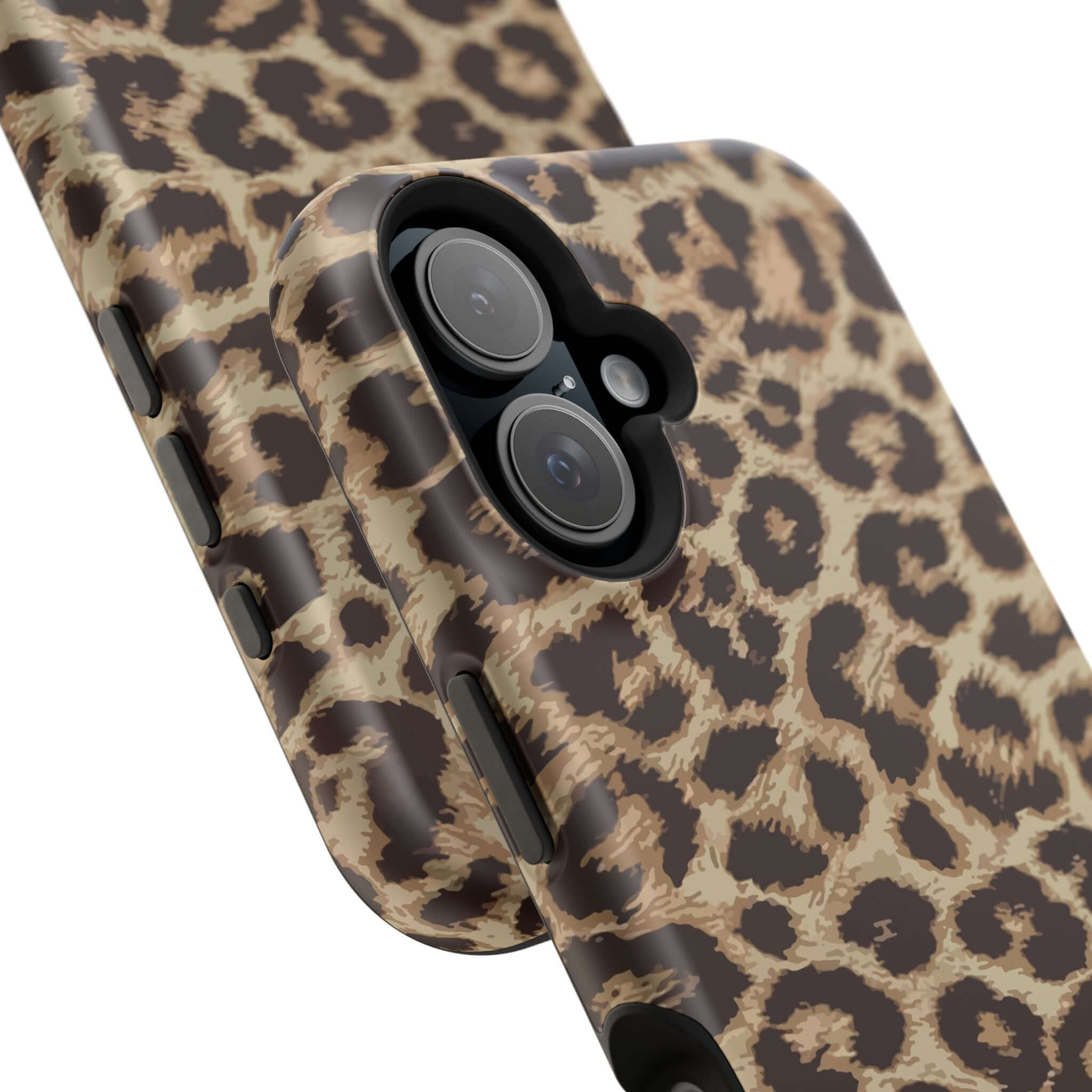 Savannah Rush Cheetah Case for iPhone 16 with cute animal print design and MagSafe compatibility.