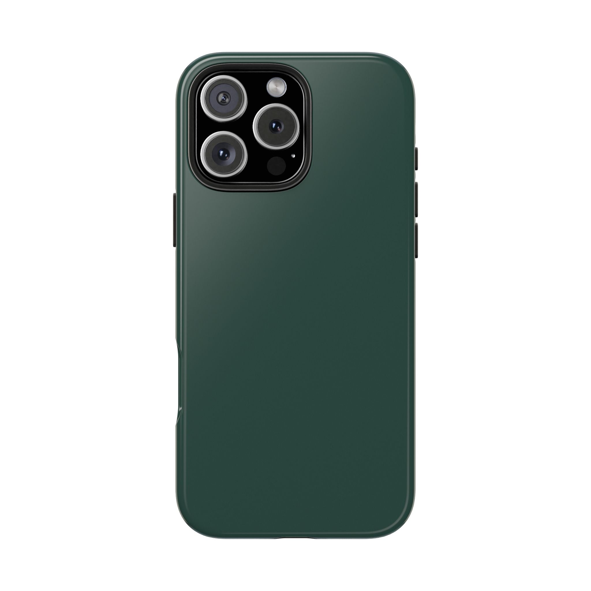 Solid green iPhone 16 case by Evergreen, cute phone cover offering stylish protection.