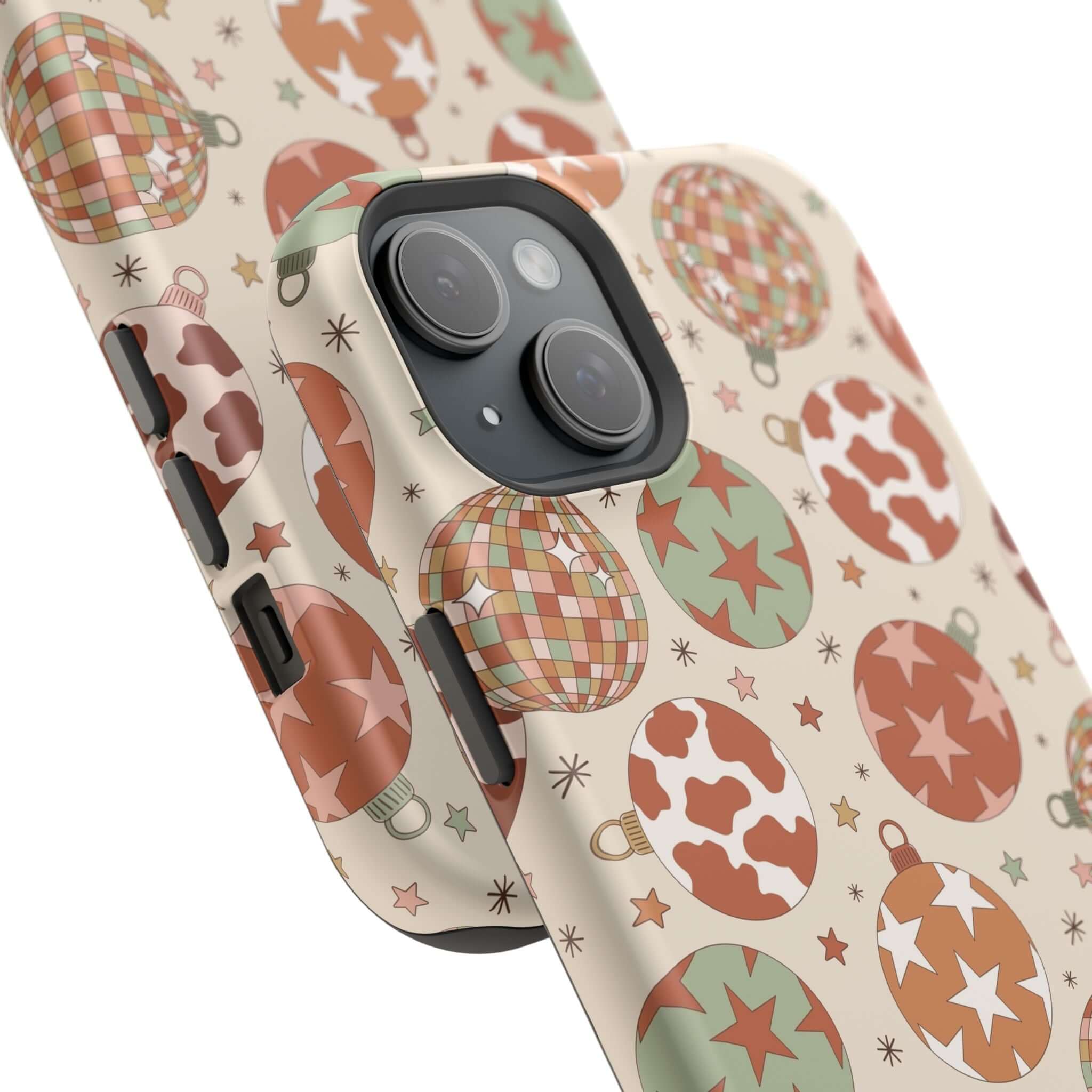 Cowgirl Christmas MagSafe Case with festive western print, perfect holiday phone cover for Xmas spirit.