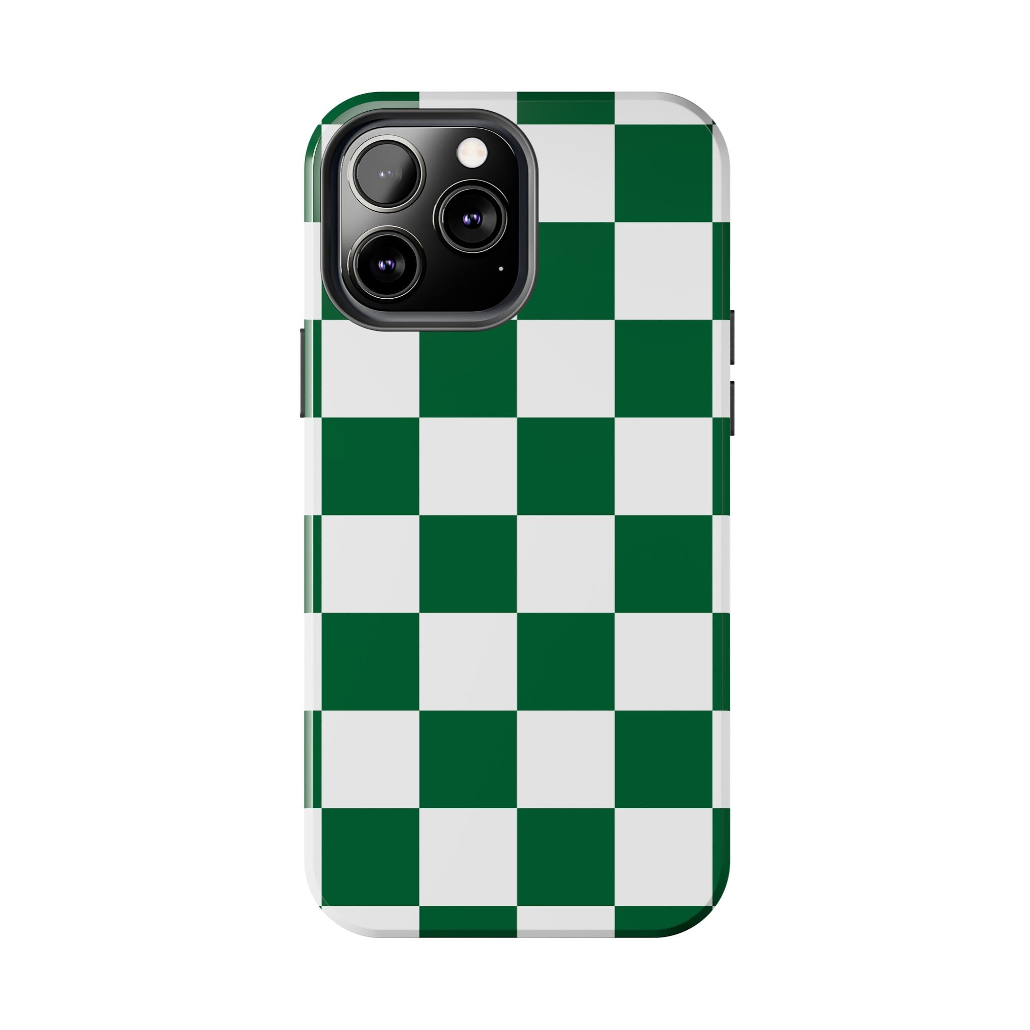 Effortlessly Chic | Green Checkered Case