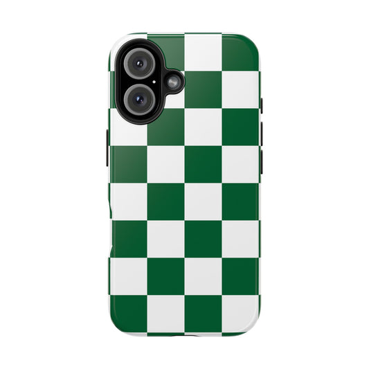 Effortlessly Chic | Green Checkered Case