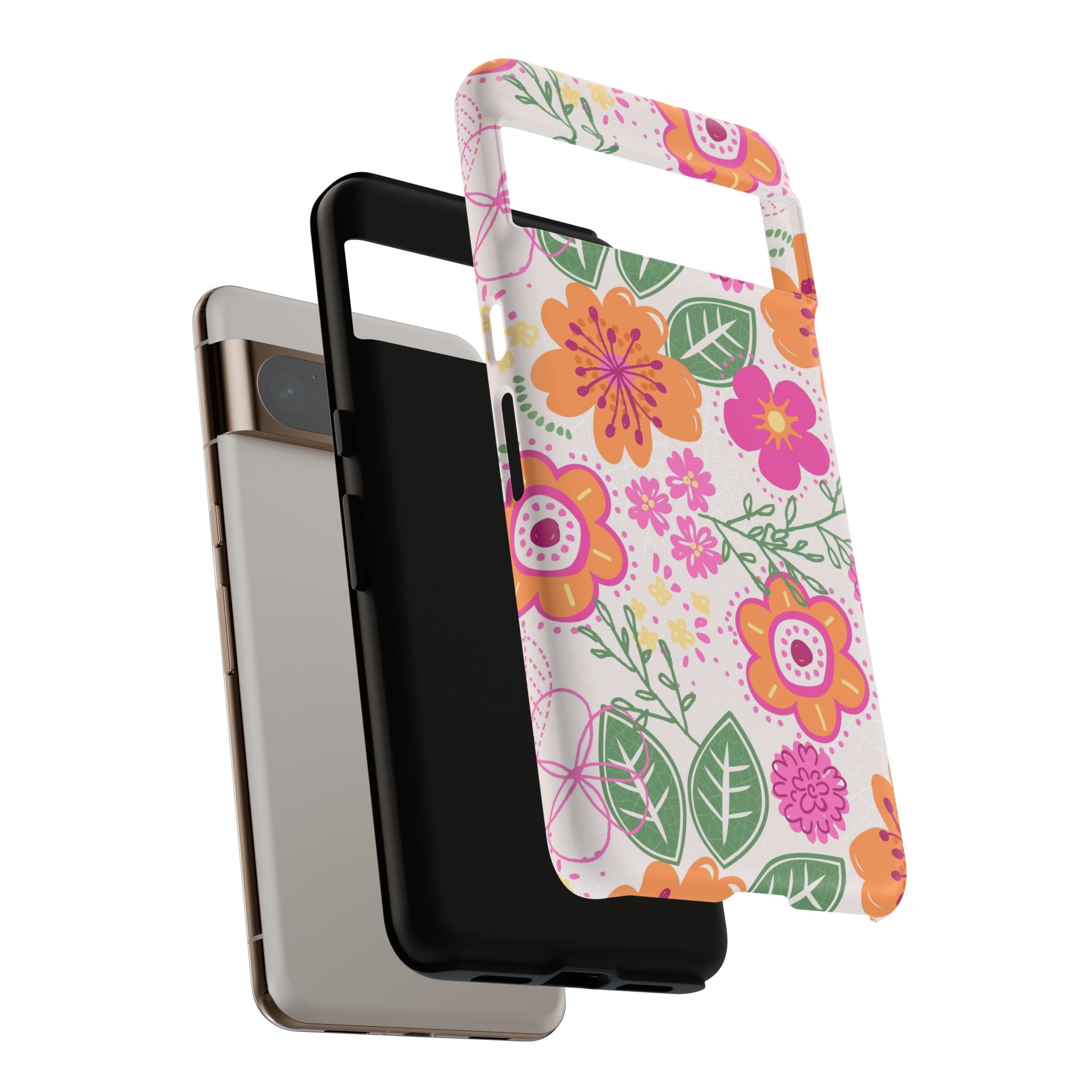 Hola | Estuche floral rosa