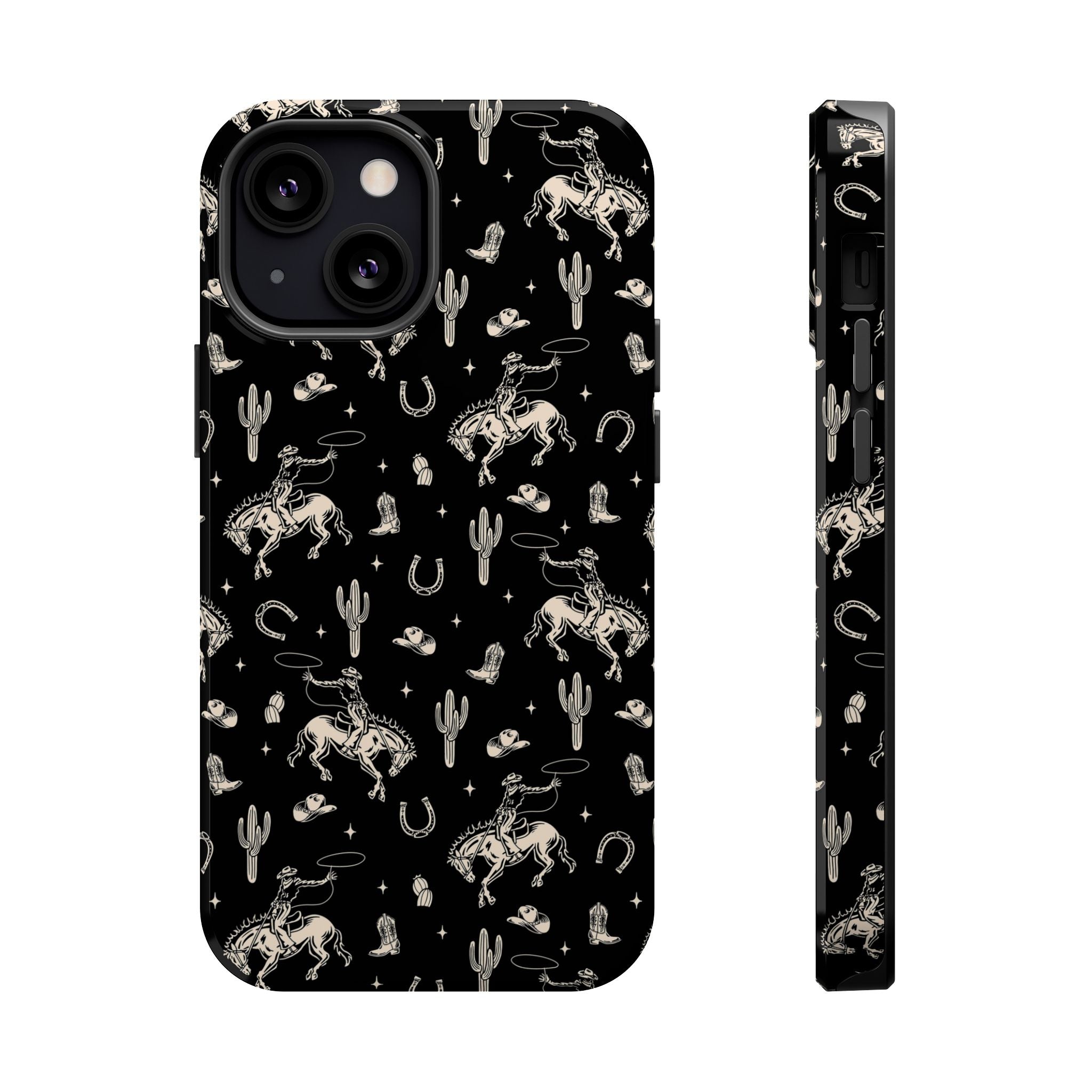 Twilight Cowgirl | Black Western Case