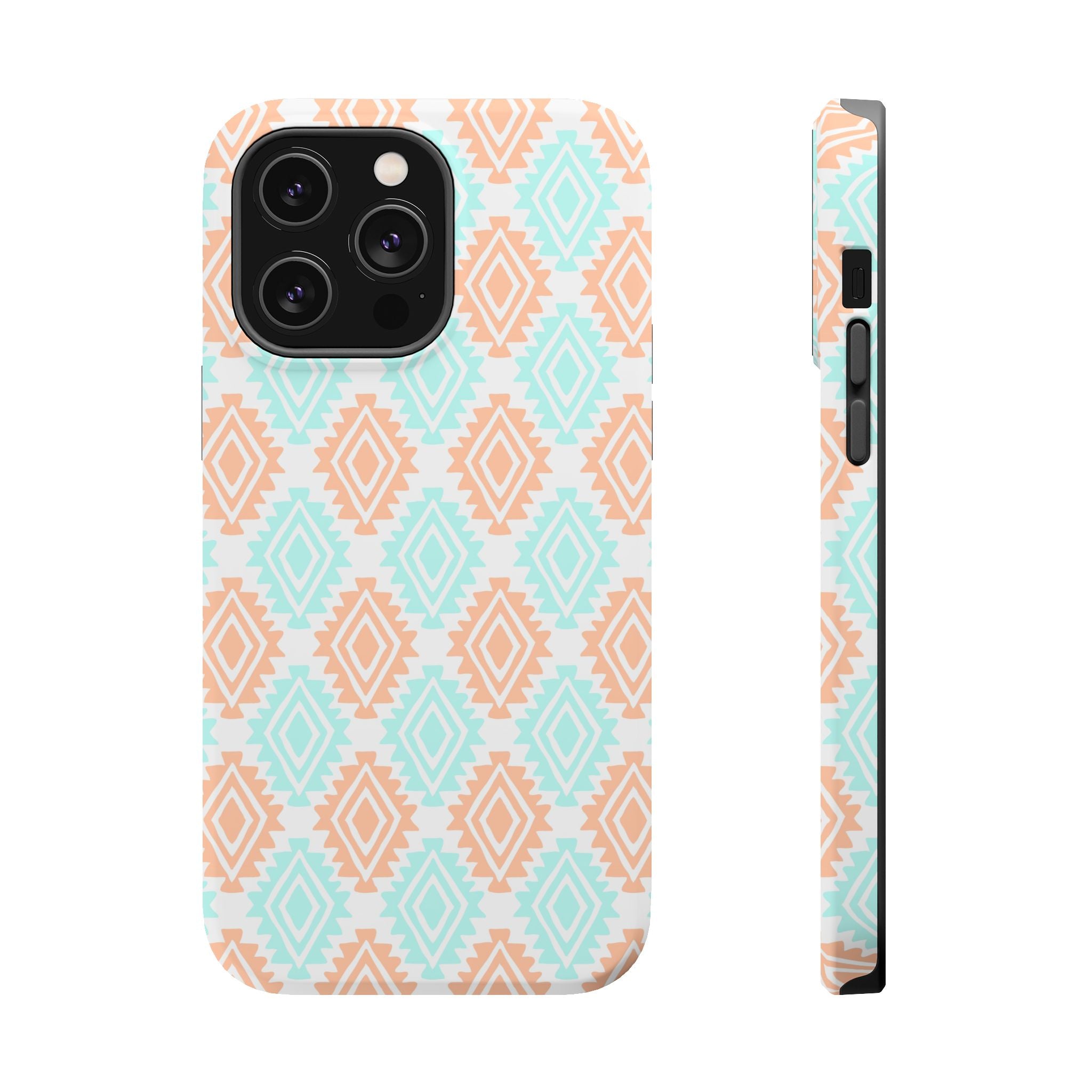 Desert Dreamer MagSafe iPhone case with southwestern pattern, cute and functional phone cover with floral design.