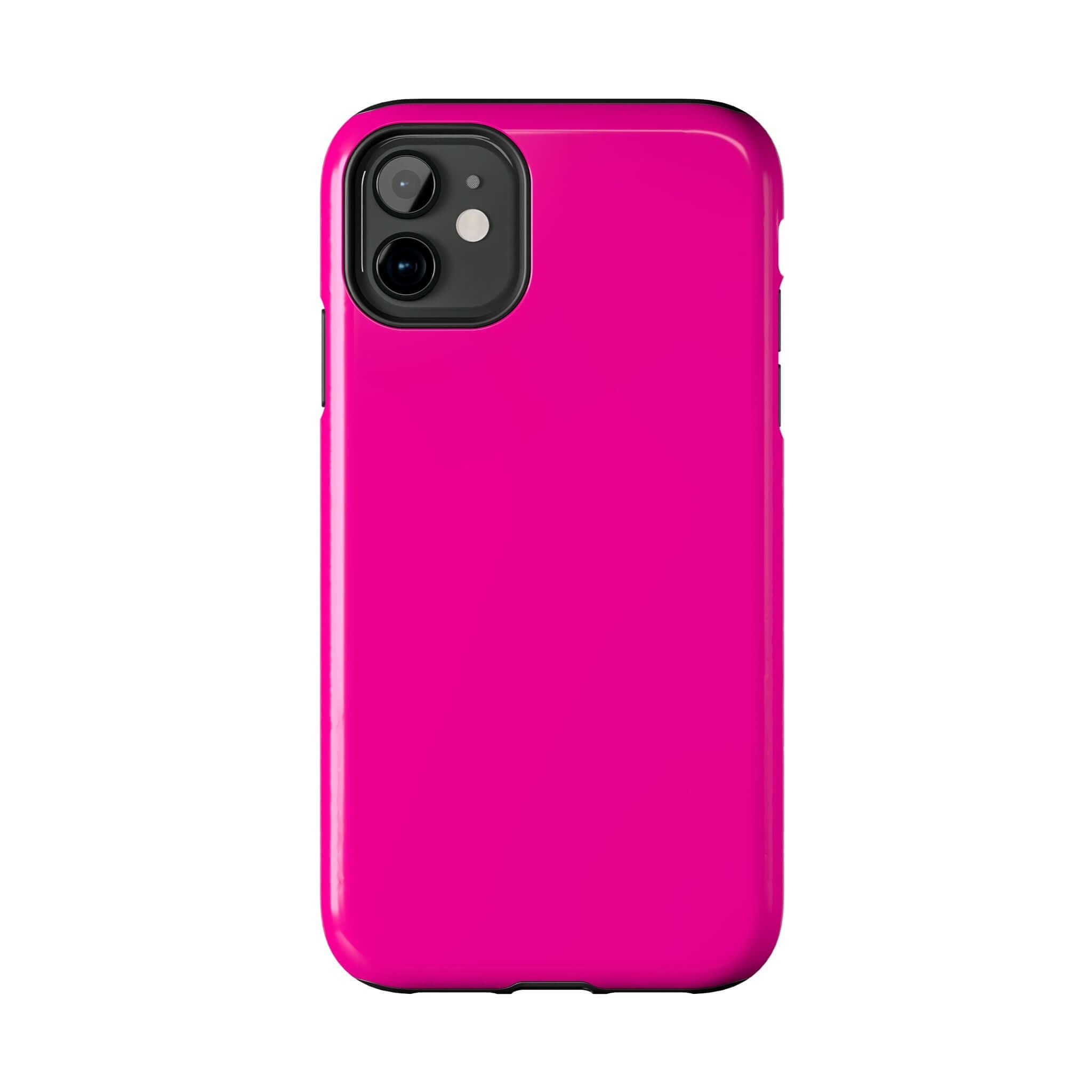 Neon pink iPhone case from cutest phone case website offering free shipping