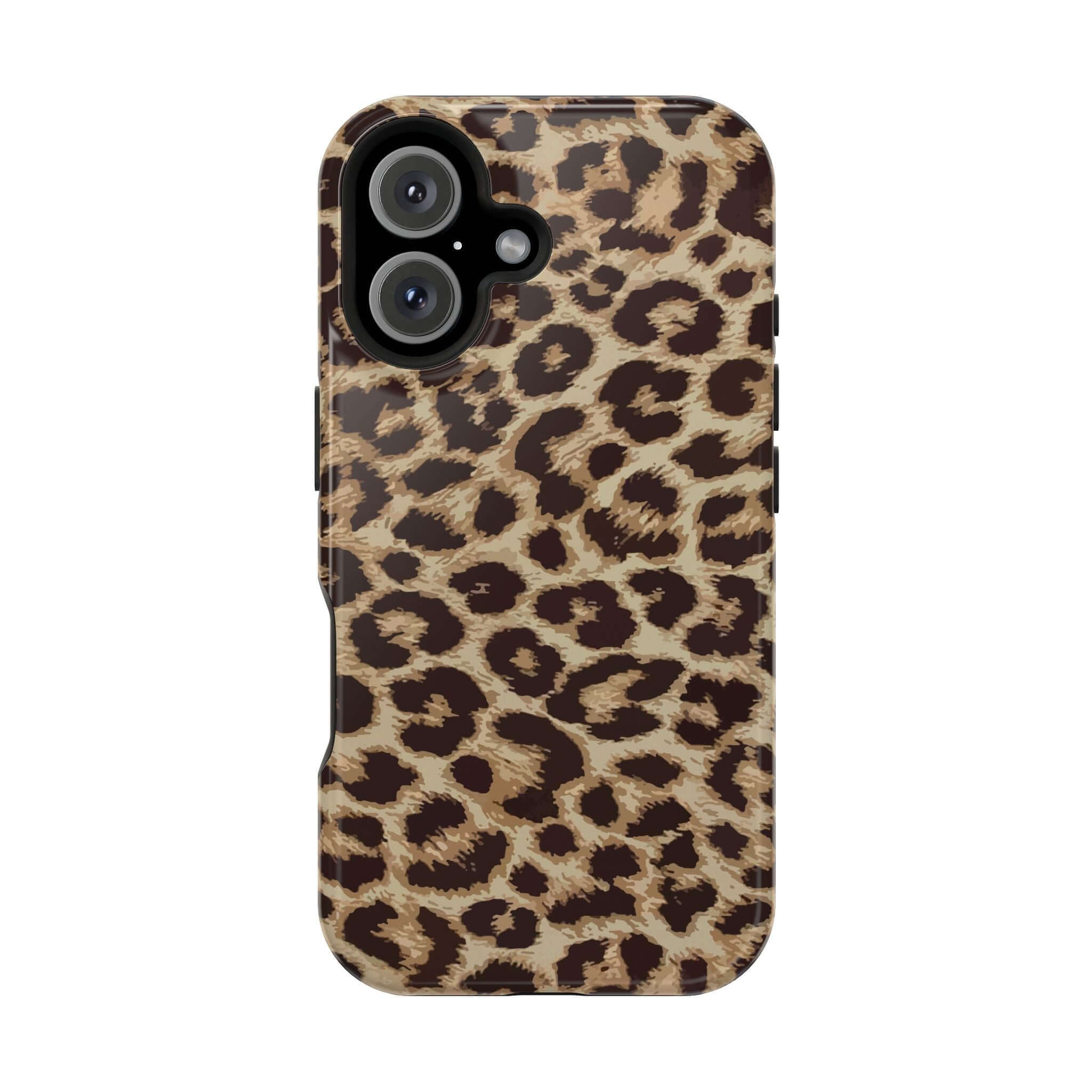 Stylish Savannah Rush Cheetah Case with bold animal print for iPhone 16. Cute MagSafe phone case embracing your wild side.