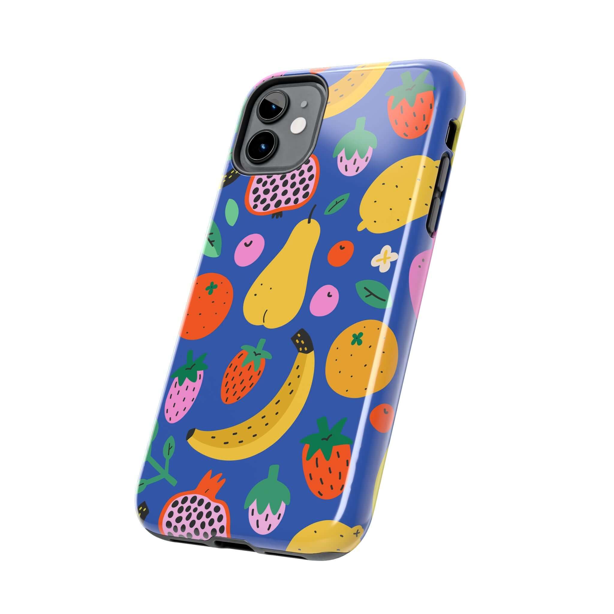 Cute phone cover featuring a vibrant beachy fruit design, perfect for Apple iPhone, combining style and protection.